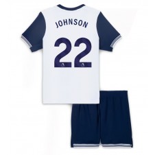 Tottenham Hotspur Brennan Johnson #22 Hjemmedraktsett Barn 2024-25 Kortermet (+ korte bukser)